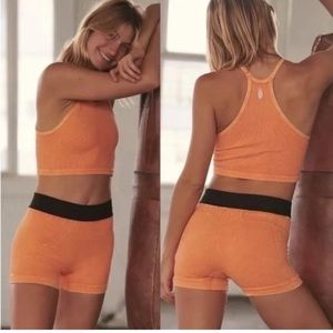 Free People seamless ribbed shorts NWT